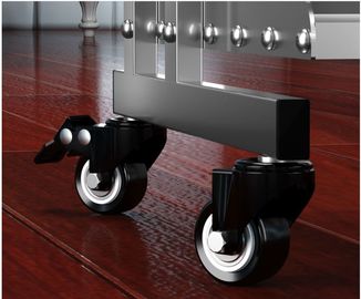 3-Tier Stainless Steel Storage Racks On Wheels Multi - Functional Saving Space